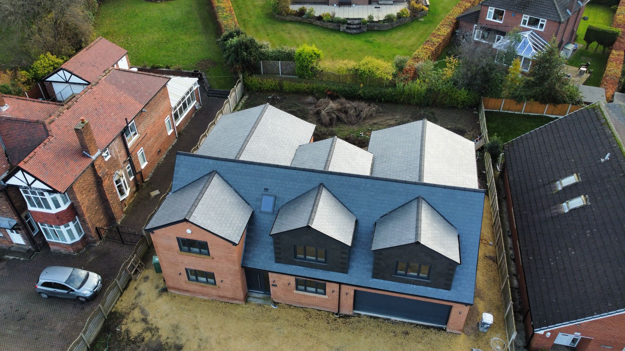 Modern new build roofing project