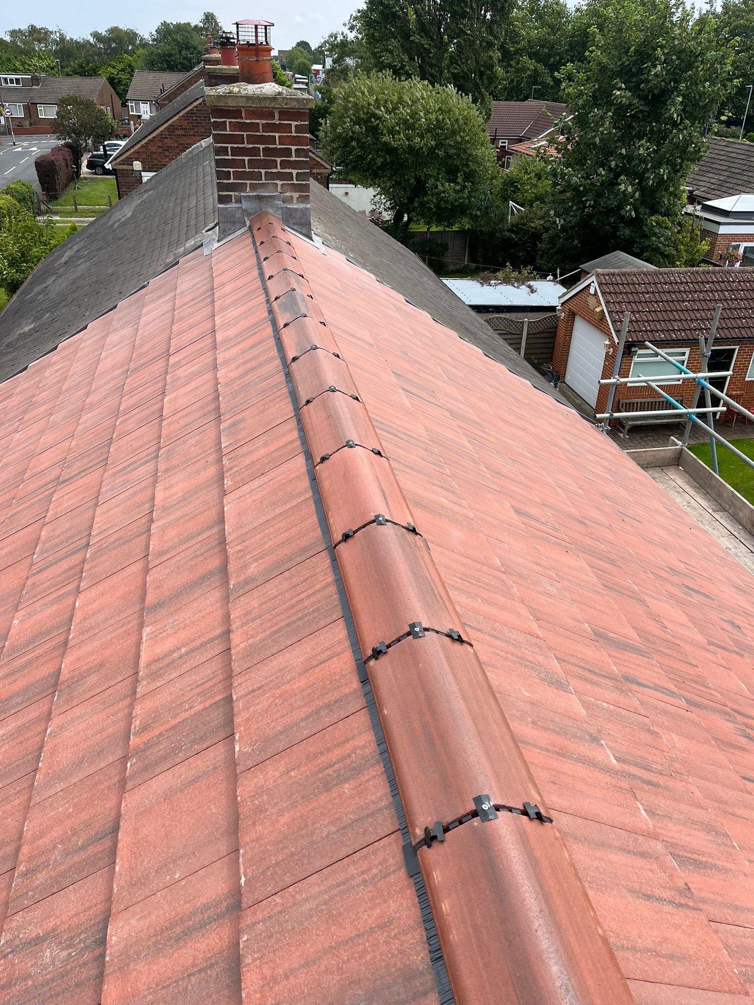 Terra cotta ridge detail